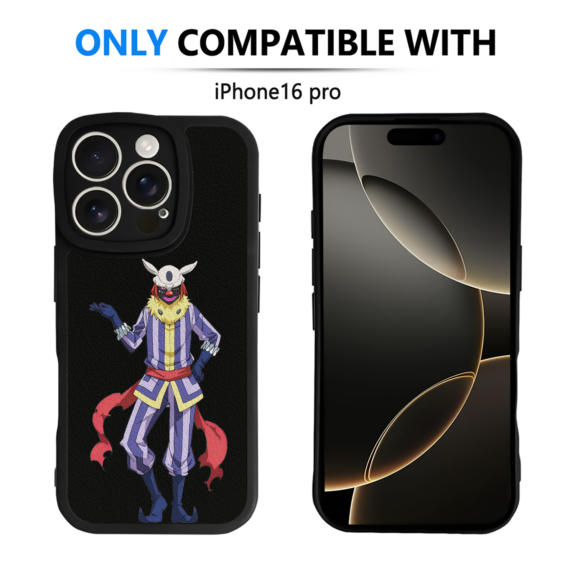 （画像用） 転スラ Regarding Reincarnated to Slime 【iPhone 16シリーズ対応】シリコンスマホケース（レザー調） 材質：シリコン